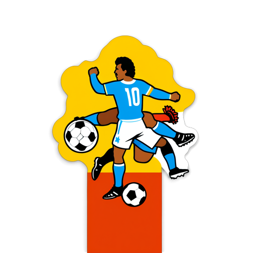 Epic Showdown: Relive the Historic Uruguay vs. Colombia Rivalry on this Vibrant Sticker!