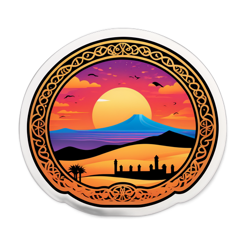 Autocollant Vibrant de la Tunisie