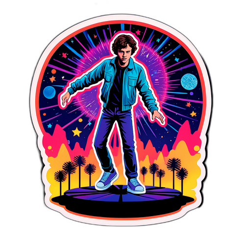 Autocollant inspiré de science-fiction