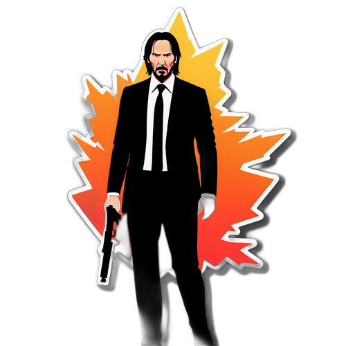 Silhouette di John Wick