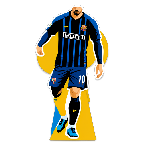 Kibandiko kwa Mechi ya Inter vs Barcelona