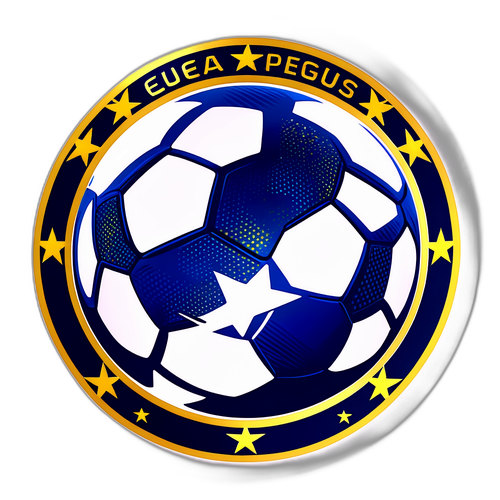 結合足球與歐洲冠軍聯賽標誌的設計