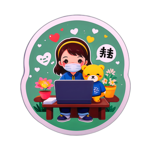 台南班級因疫情停課的可愛貼紙