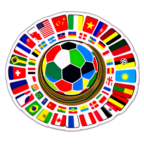 Futbol Temalı Renkli Çıkartma