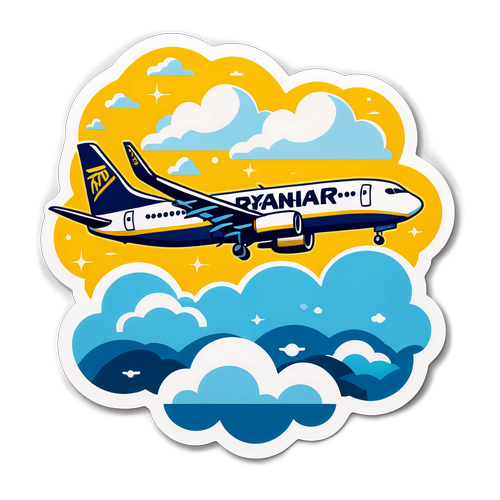 Vrolijke Ryanair Sticker