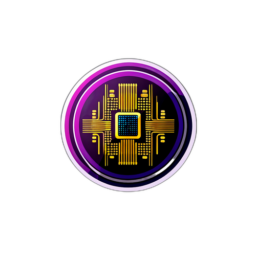 硅光子技術概念貼紙