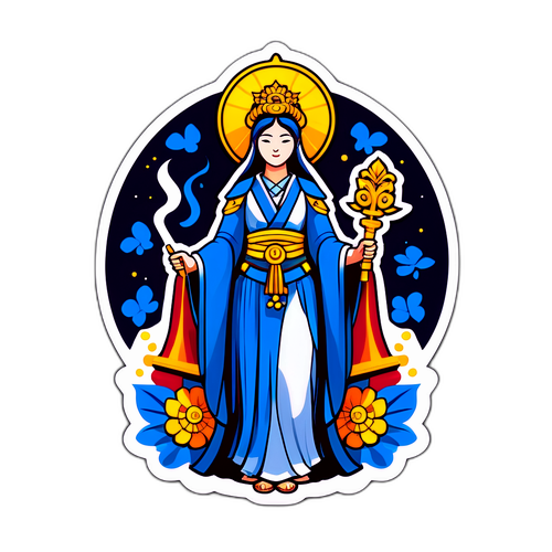 정의의 여신과 법도구의 조화로운 디자인