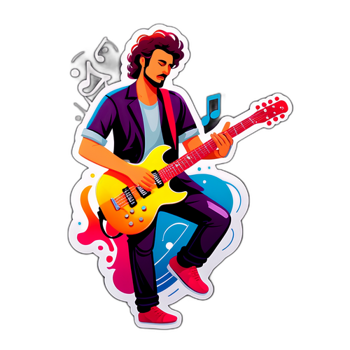 Стильна ілюстрація гітариста