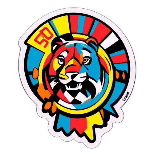 Наліпка в стилі графіті, натхненна Серією A