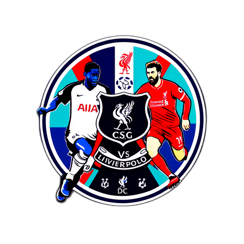 토트넘 vs 리버풀 경기 포스터 스타일 디자인