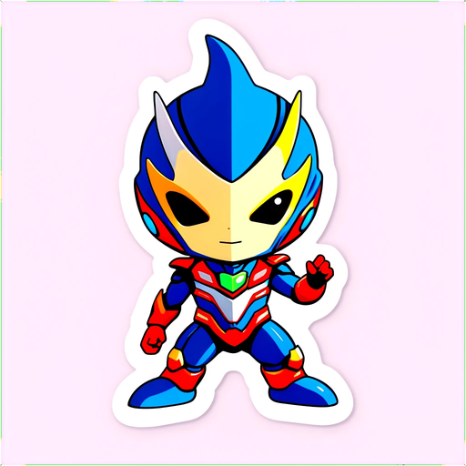 Chibi Ultraman Zero Sticker
