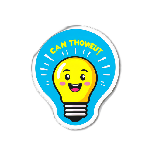 Sticker bóng đèn dễ thương Can Tho