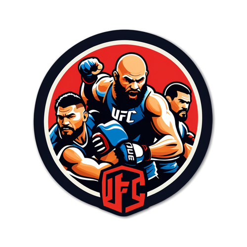 Autocollant minimaliste avec le logo de l'UFC