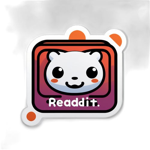 Autocollant avec un écran Reddit humoristique