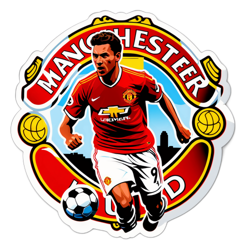 Manchester United nostalgischer Sticker