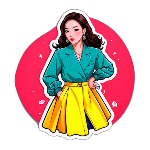 스타일리시한 패션 스티커