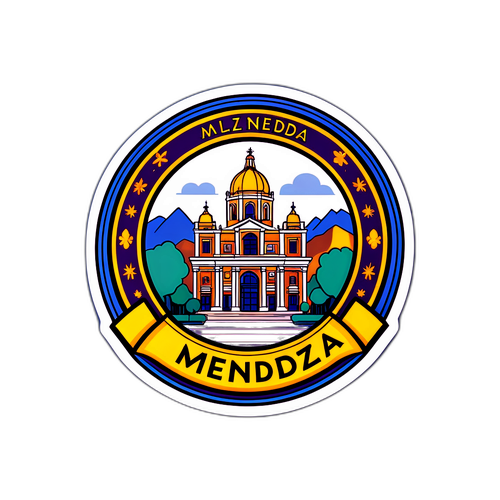 Sticker que celebra la ciudad de Mendoza
