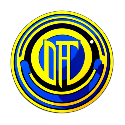 Stiker Logo Inter Milan Modern