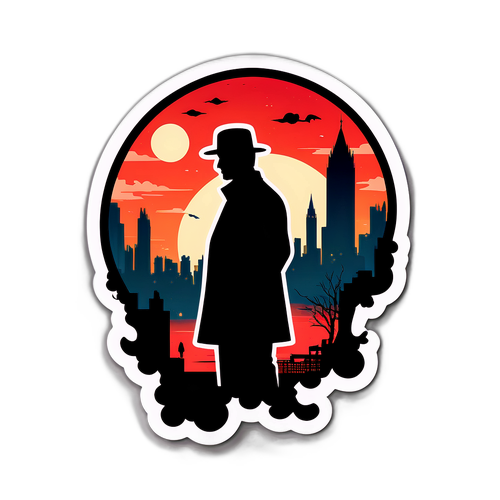 Sticker inspiré par le film 'L'Étranger' de François Ozon