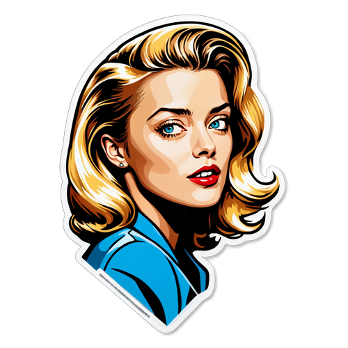 Pop-Art Sticker av Amber Heard