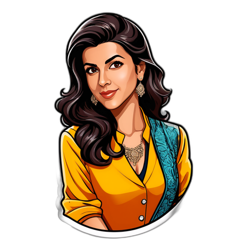 निमरत कौर का स्टाइलिश स्टीकर