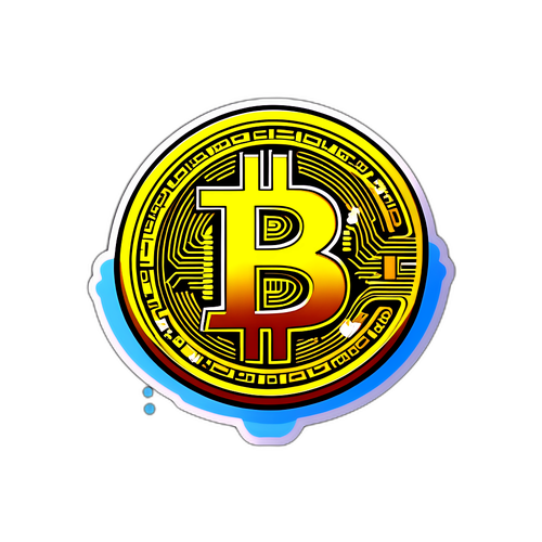 비트코인의 미래를 상징하는 스티커
