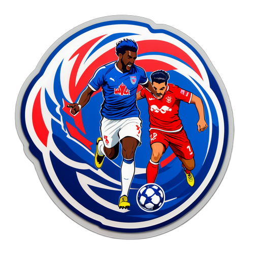 Sticker Pertandingan Antara RB Salzburg dan Al-Hilal