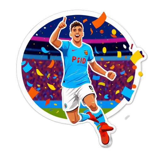 Pedri Sărbătorind Un Gol