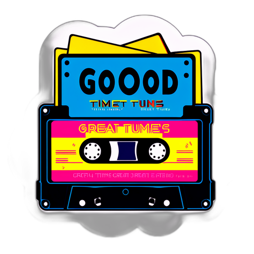Retro Cassette Tape Sticker