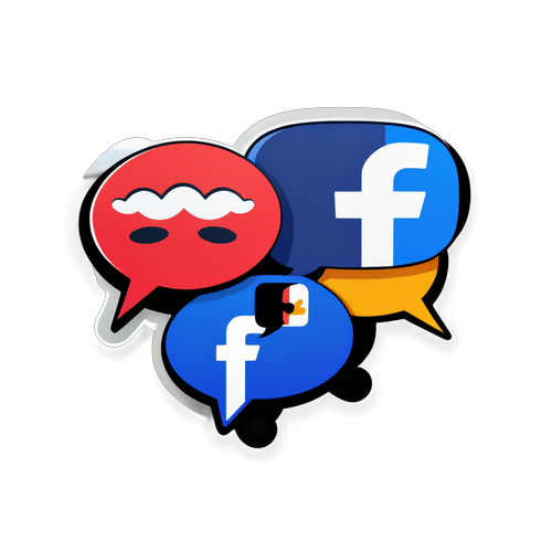 Humorvolle Meta-Logo Sticker