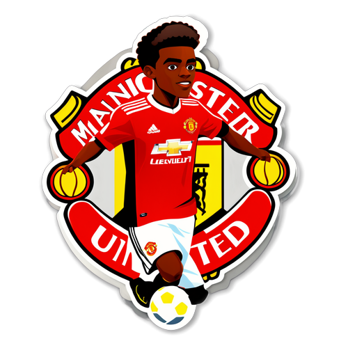 Sticker som firar Manchester United