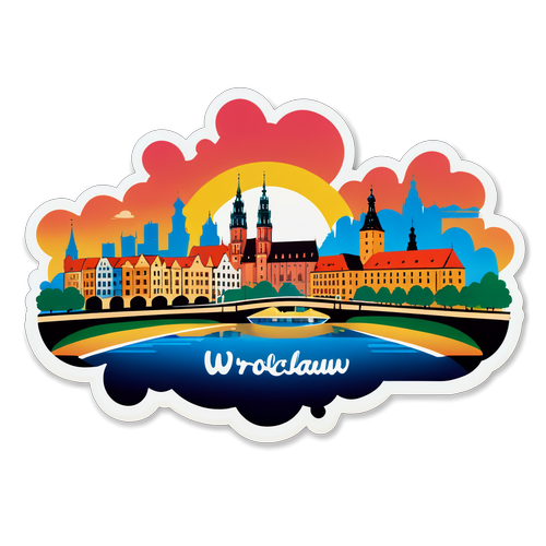 Malowniczy zarys panoramy Wrocławia