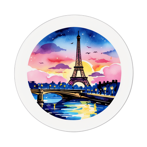 ปารีสยามเย็นในสีน้ำ