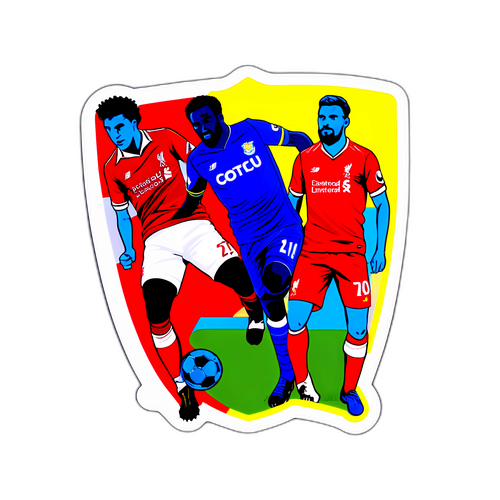Sticker ya Sherehe ya Mechi ya Liverpool vs Leeds United