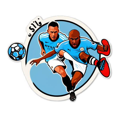 Reka Bentuk Sticker Bold: Man City vs Salford City