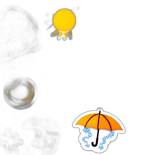 Pek Stiker Cuaca Comel