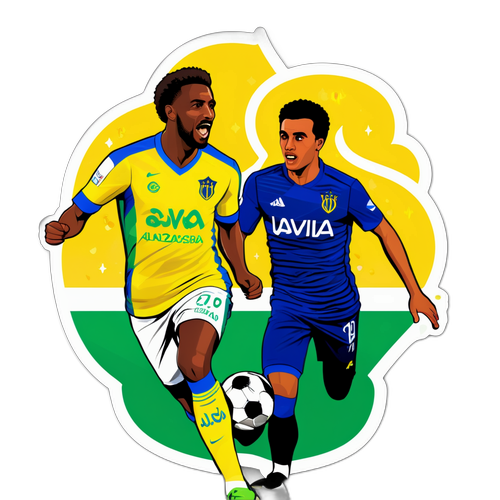 Thiết kế một chiếc sticker cho trận đấu giữa Al-Nassr và Rio Ave