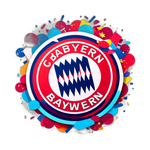 Eleganter Aufkleber mit dem FC Bayern Logo