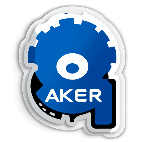 Profesjonell klistremerke for Aker Solutions