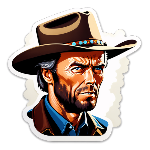 Künstlerisches Porträt von Clint Eastwood