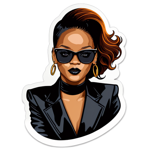 Rihanna İkonik Stikeri