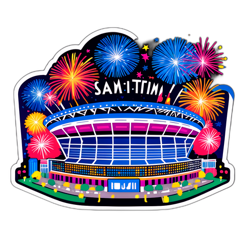Glamórní zobrazení MetLife Stadium v noci
