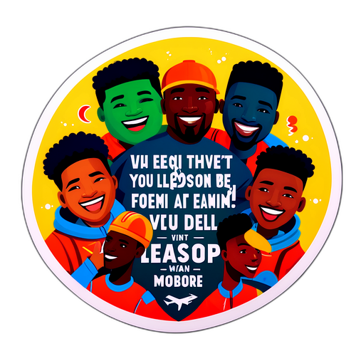 Design pour Kombouaré avec des citations motivantes sur le leadership et le travail d'équipe