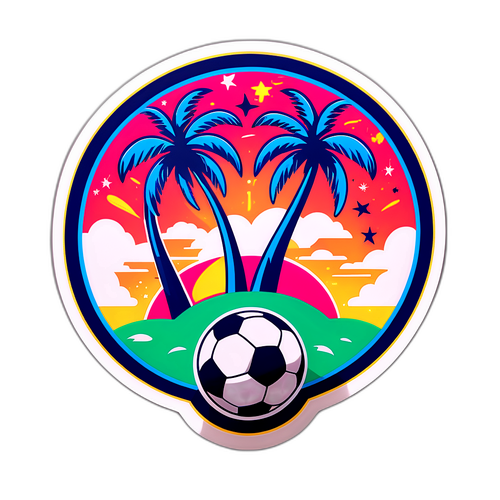 Sticker cu meciul PSG Miami