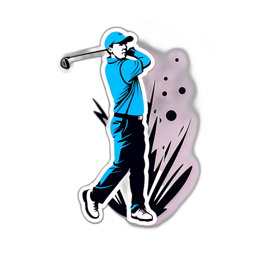 Dynamic Golfer Swinging at the 3M Open