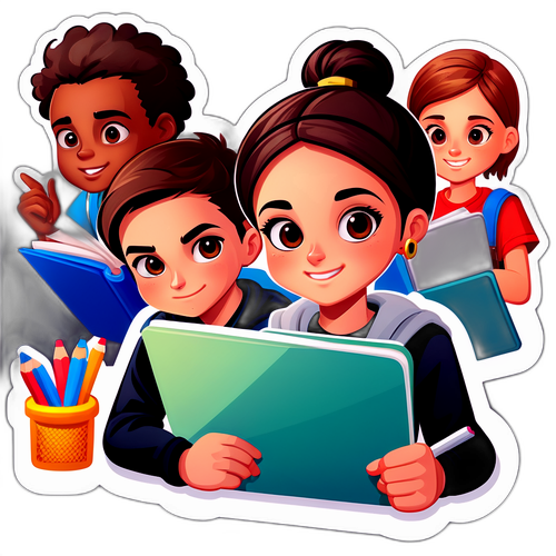 授業アプリで勉強する学生たち