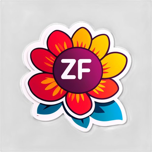 Gestalte Deine Zukunft: Dieser Blumensticker Inspirierende Kreativität und Positivität!