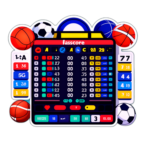 Αυθεντικό αυτοκόλλητο με θέμα το flashscore