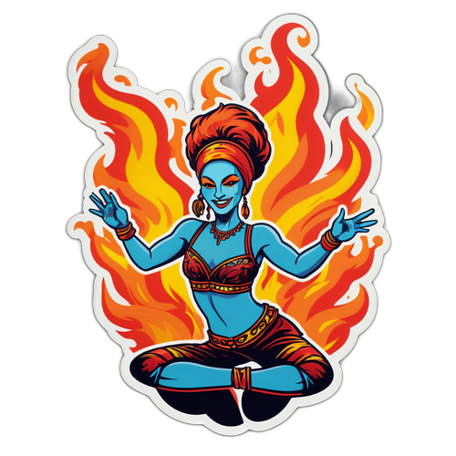 Vuurdanseres op het Podium