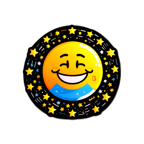 Bitcoin Logo met een Glimlach